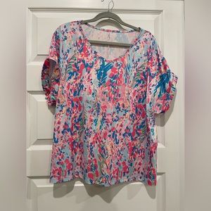 SHEIN- Floral Top- Size XL